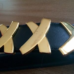 Paloma Picasso Accessories - Black leather Paloma Picasso belt Paloma Picasso Accessories - Black leather Paloma Picasso belt