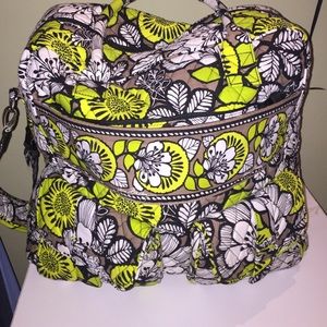 Vera Bradley grand cargo bag citron EUC