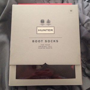Hunter boots socks burgundy