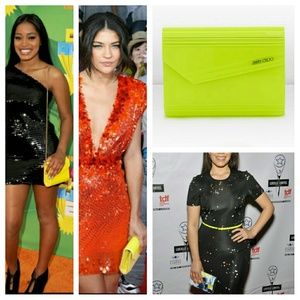 Jimmy Choo INSPIRED Neon Green Acrylic Clutch
