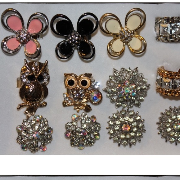 Fashion rings set of 12 - Picture 1 of 2