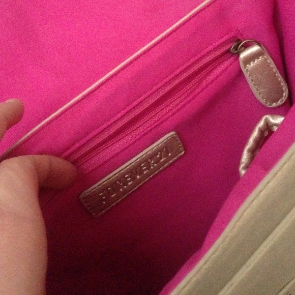 forever 21 gold cross body bag - Picture 2 of 3
