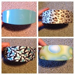 Collection of 4 hard headbands