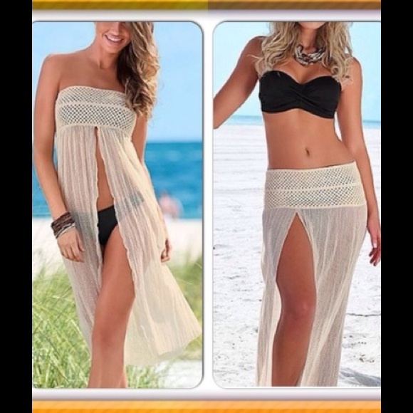 All You Need Is Love Dresses & Skirts - Versatile mesh and crochet cover up