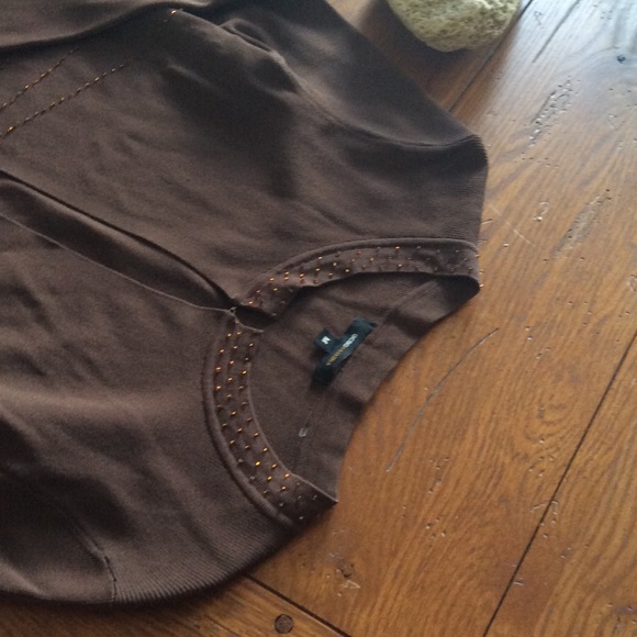 Gorgeous sweater with embellishments BCBG