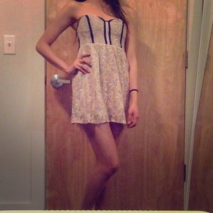 Urban Outfitters Strapless Bust-Lined Minidress