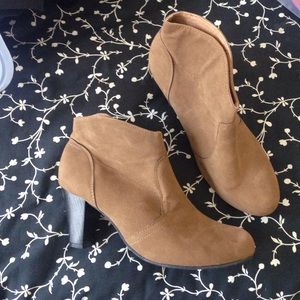 Brown Suede Booties