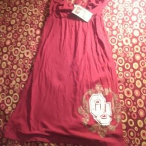 Maroon OU fan dress