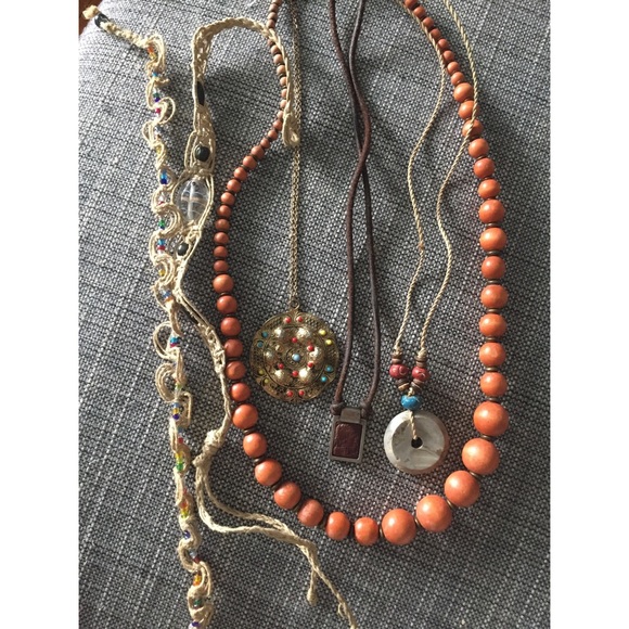 Bundle of BOHO Hippie necklaces