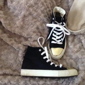 Gold toe high tops