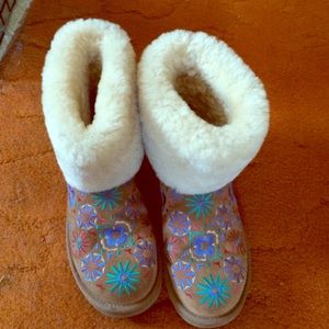 Embroidered Ugg Boots