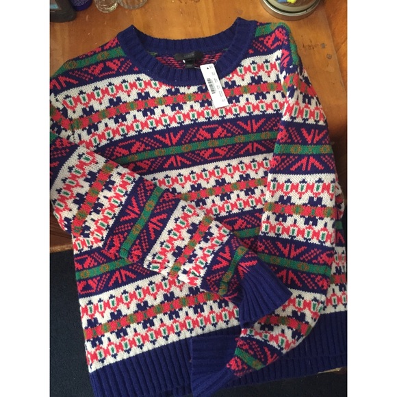 j crew fair isle sweater
