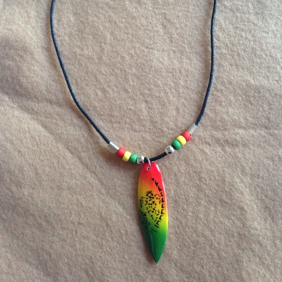 Surf board necklace