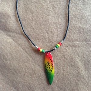 Surf board necklace