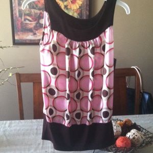 Colorful polka-dot tank top