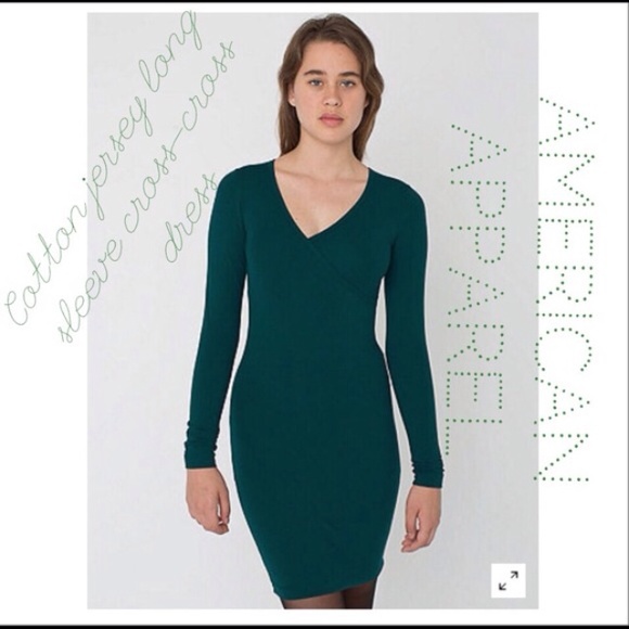 Green American apparel dress