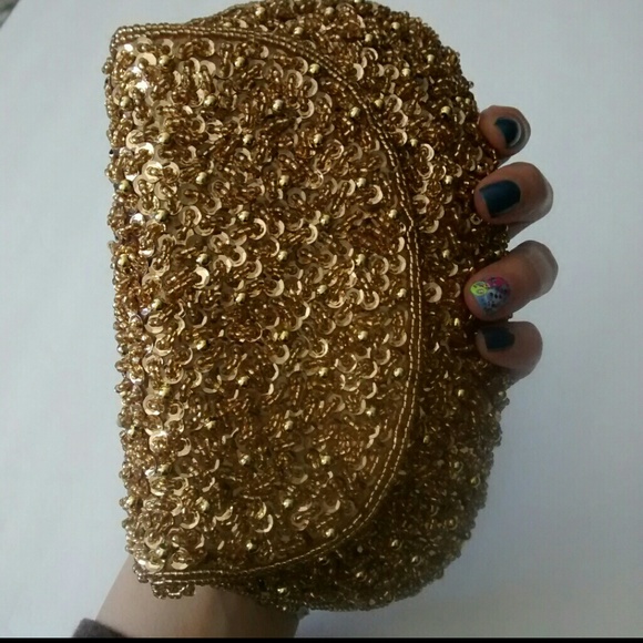 Carlo Fellini Gold Bag