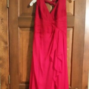 RED halter top dress
