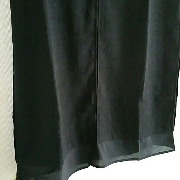 New Carmen Marc Calvo LBD Black Lined Shift Dress - Picture 3 of 4