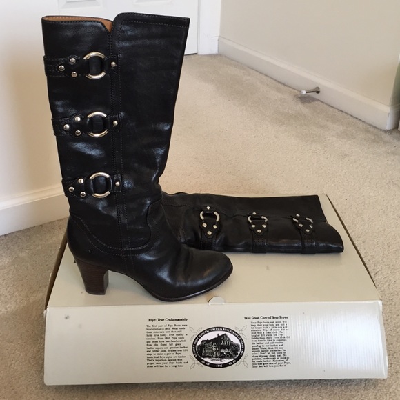 Frye Shoes - Frye boots with buckle detail