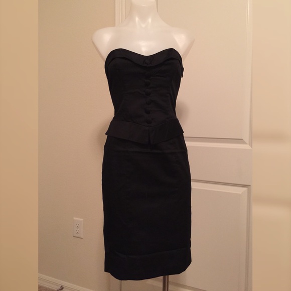 Betsey Johnson Black knee length dress