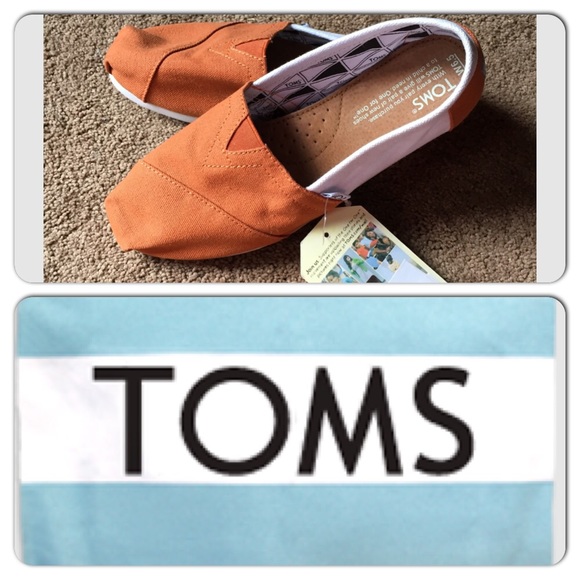 TOMS Shoes - Bundled NWT Burnt orange and white Toms