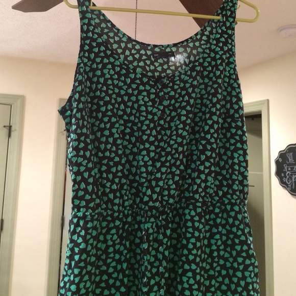 Heart print dress