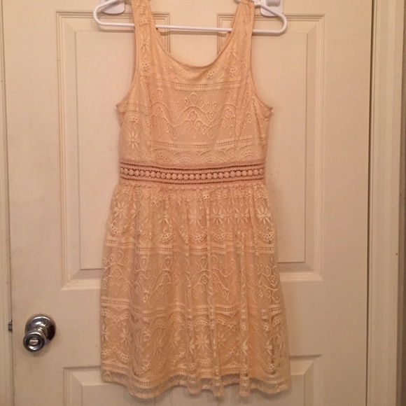 Brand New Peach Lace Dress
