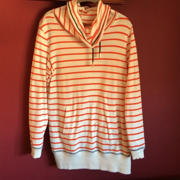 Tory Burch Tops - Tory Burch Striped  Roll Neck Sweater