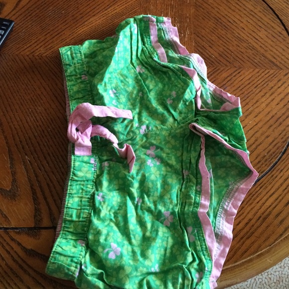 Pink an green shamrock shorts
