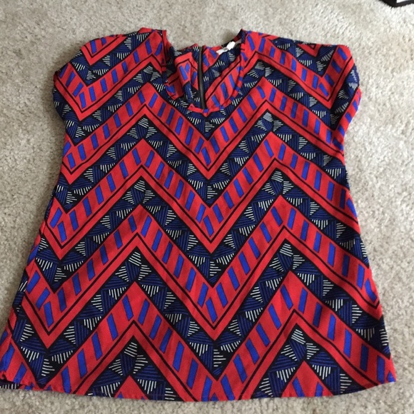 Red and tribal shirt