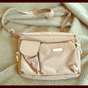 Dark brown and orange bag