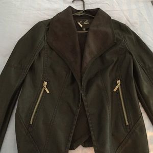 Faux leather jacket