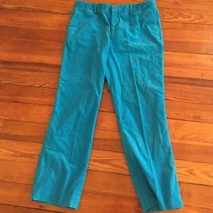 Ralph Lauren Aqua Blue Corduroy Pants Size 16