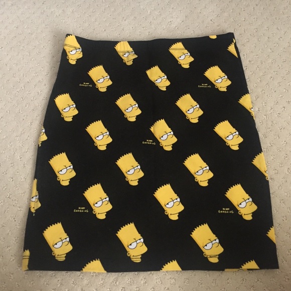 Forever 21 Bart Simpson skirt