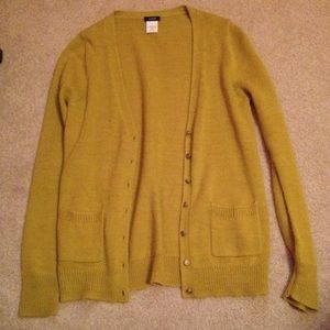 J. Crew green cardigan