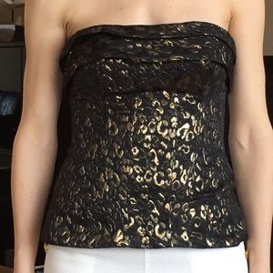 Black and Gold Bustier