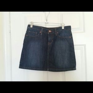 Jean mini skirt