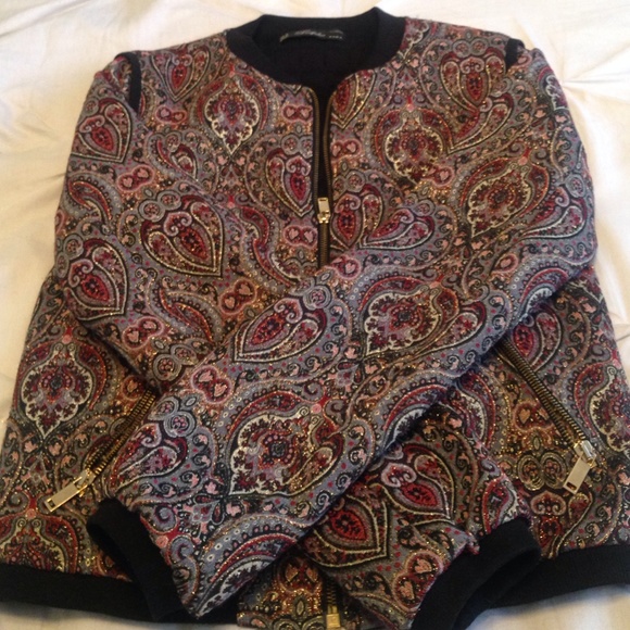 stunning Zara bomber jacket!