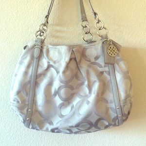 Light grey Coach purse