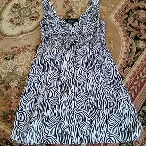 Plus Size zebra print dress