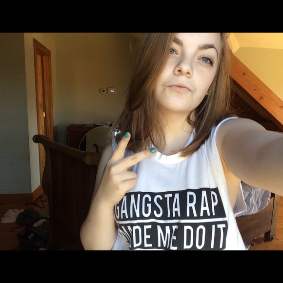 Brandy Melville gangsta rap made me do it tank