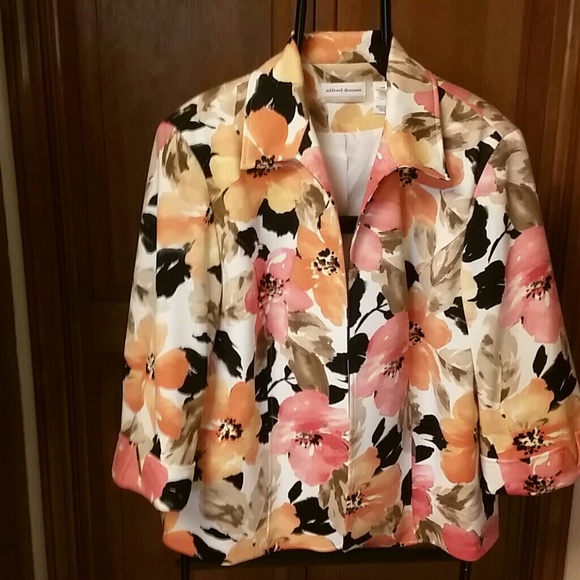 Alfred Dunner Floral Jacket 16W