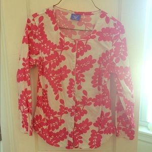 Pine Cone Hill Fine Linen Button Up Blouse