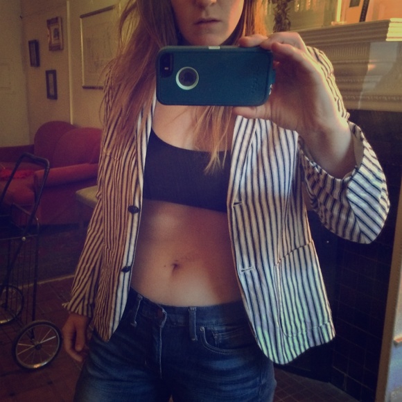 Gap linen two button blazer