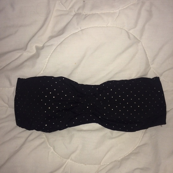 PacSun Other - BLACK & SILVER POLKA DOTTED BANDEAU