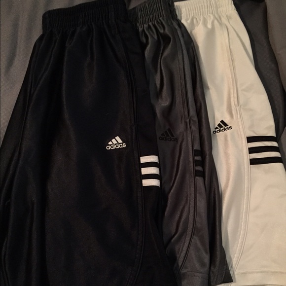 Bundle Adidas basketball shorts. Blue, gray, white