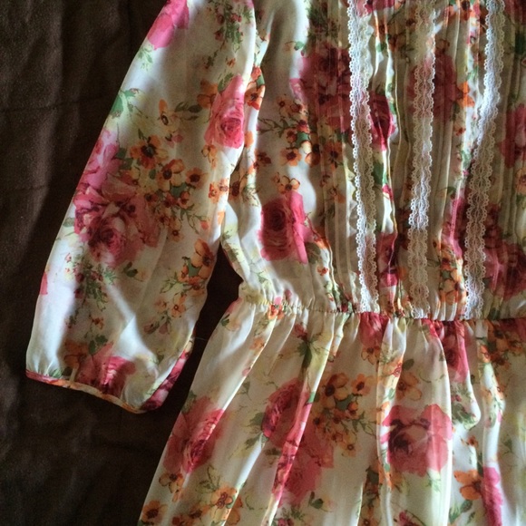 Floor length maxi floral dress