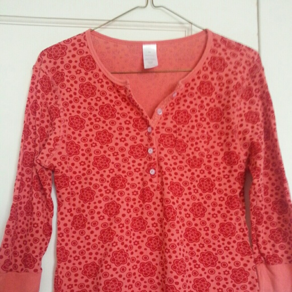Henley thermal shirt