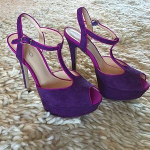 Brand New Purple and Magenta Aldo Platform Shoes